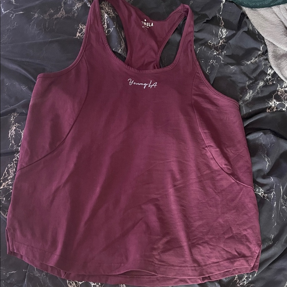 YoungLA men’s Maroon Tank Top xxl